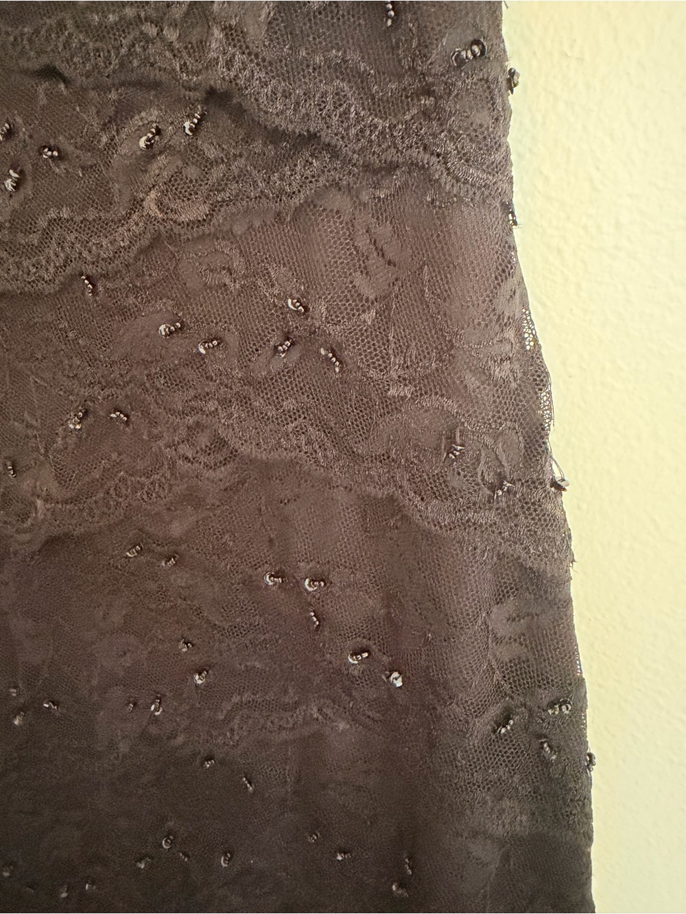 Marina black lace beaded dress size 12 - Picture 11 of 14